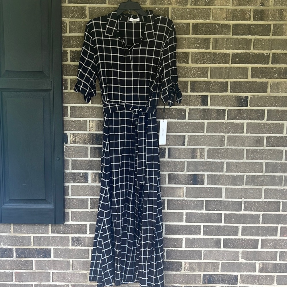 Calvin Klein Plaid Dress